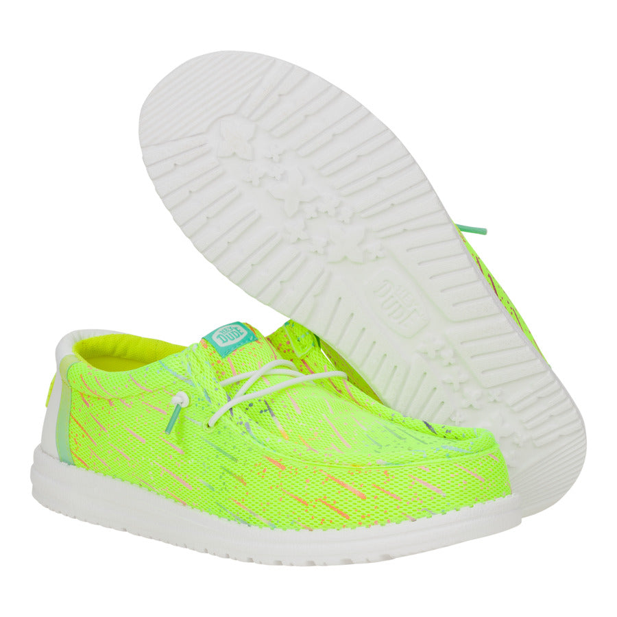 Wally Party Mesh - Lime Punch/White - Image 3