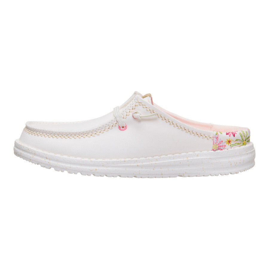 Wendy Slip Embroidered Floral - Off White