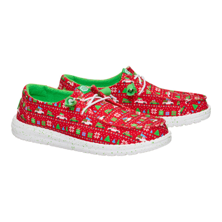 Wendy Holiday Sweater - Red/Green - Image 2